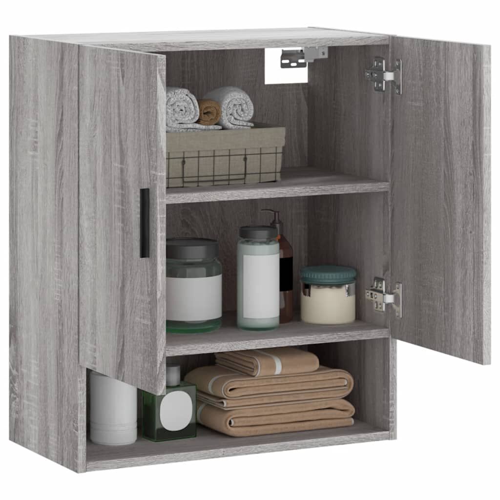 vidaXL Ντουλάπι Τοίχου Γκρι Sonoma 60 x 31 x 70 εκ. από Επεξεργ. Ξύλο