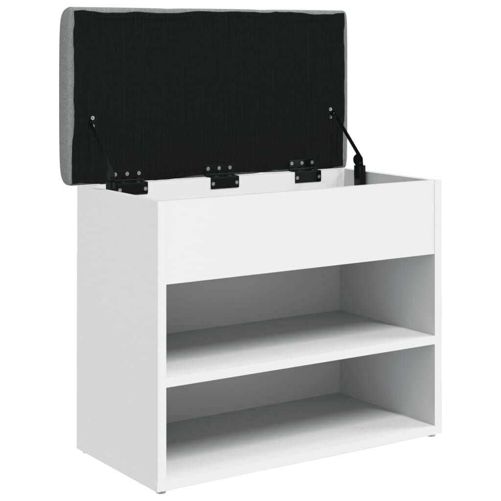 vidaXL Παπουτσοθήκη Λευκή 62 x 32 x 50 εκ. από Επεξεργασμένο Ξύλο