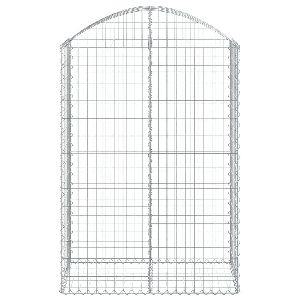 vidaXL Συρματοκιβώτιο Τοξωτό 100x50x140/160εκ. από Γαλβανισμένο Χάλυβα