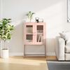 vidaXL Highboard Ροζ 68x39x107 cm Ατσάλι