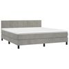 vidaXL &Kappa;&rho;&epsilon;&beta;ά&tau;&iota; Boxspring &mu;&epsilon; &Sigma;&tau;&rho;ώ&mu;&alpha; & LED &Alpha;&nu;.&Gamma;&kappa;&rho;&iota; 160x200 &epsilon;&kappa;. &Beta;&epsilon;&lambda;&omicron;ύ&delta;&iota;&nu;&omicron;