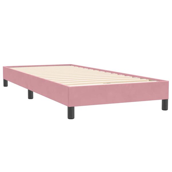 vidaXL Box Spring &kappa;&rho;&epsilon;&beta;ά&tau;&iota; &mu;&epsilon; &sigma;&tau;&rho;ώ&mu;&alpha; &rho;&omicron;&zeta; 100x220 cm &Beta;&epsilon;&lambda;&omicron;ύ&delta;&iota;&nu;&omicron;
