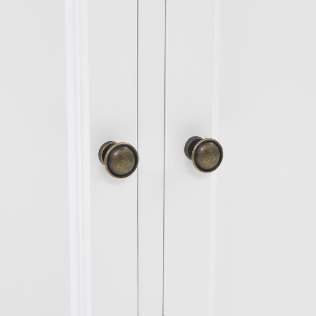 vidaXL Βιτρίνα Σαλονιού με 4 Πόρτες 80x40x180 εκ. MDF και Ξύλο Πεύκου