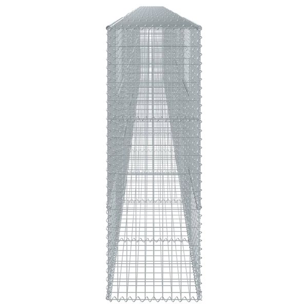 vidaXL Συρματοκιβώτιο με Κάλυμμα 1200x50x150εκ από Γαλβανισμένο Χάλυβα