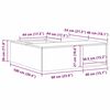 vidaXL Φωτιά Καφέ 100 x 100 x 30 cm Ατσάλι σκληρυθέν στον αέρα