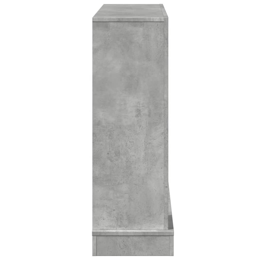 vidaXL Πλαίσιο Τζακιού Γκρι Σκυρ. 100x30x87,5 εκ. από Επεξ. Ξύλο