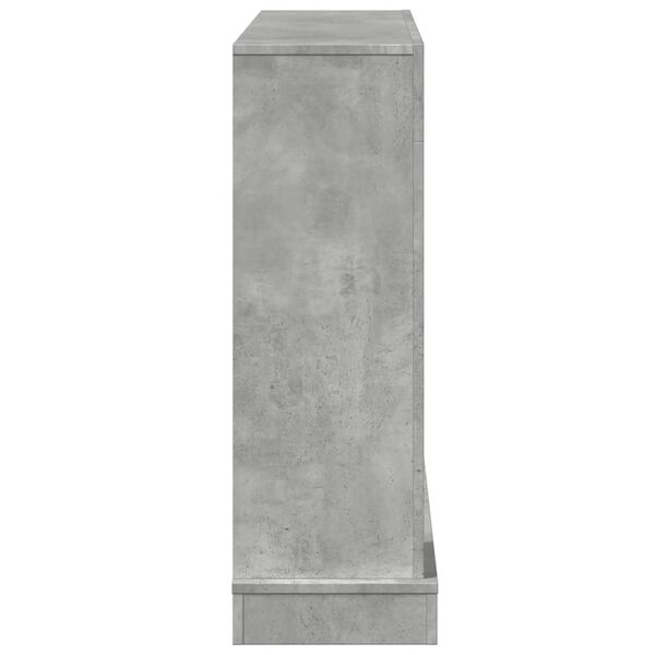 vidaXL Πλαίσιο Τζακιού Γκρι Σκυρ. 100x30x87,5 εκ. από Επεξ. Ξύλο