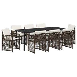 vidaXL &Sigma;έ&tau; &phi;&alpha;&gamma;&eta;&tau;&omicron;ύ &gamma;&iota;&alpha; &kappa;ή&pi;&omicron; 9 pcs &Kappa;&alpha;&phi;έ &sigma;&upsilon;&nu;&theta;&epsilon;&tau;&iota;&kappa;ό &rho;&alpha;&tau;ά&nu;