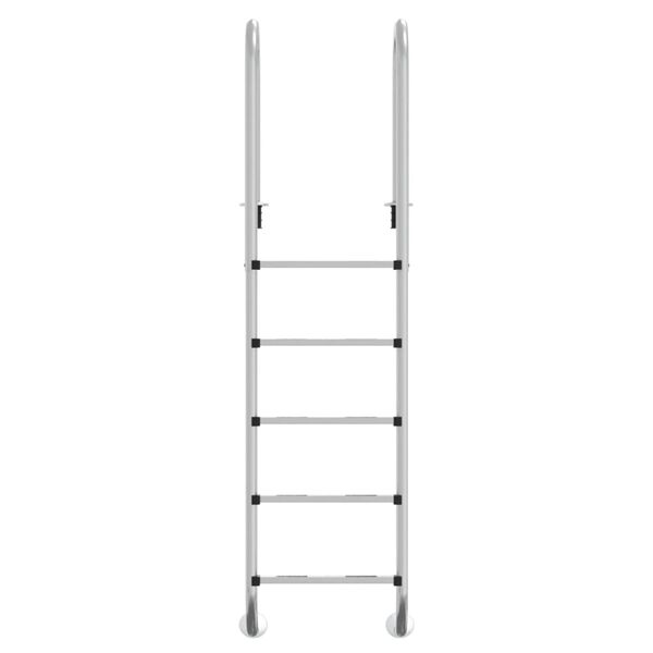 vidaXL Σκάλα Πισίνας 54 x 38 x 211 εκ. από Ανοξείδωτο Ατσάλι 304