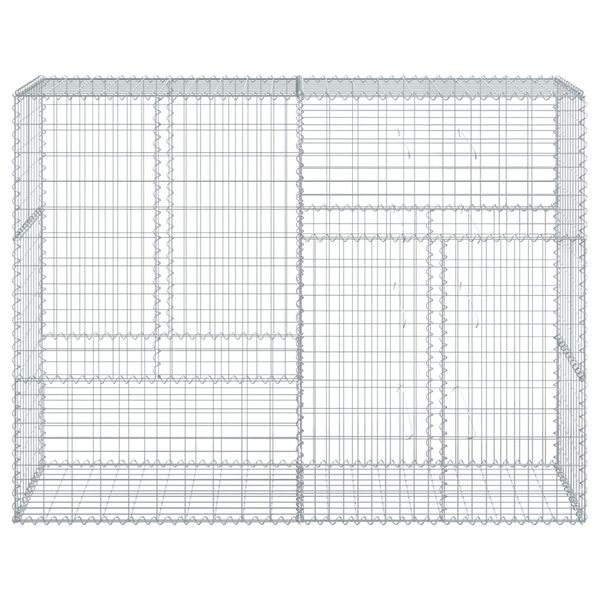 vidaXL Συρματοκιβώτιο με Κάλυμμα 200x50x150εκ. από Γαλβανισμένο Χάλυβα