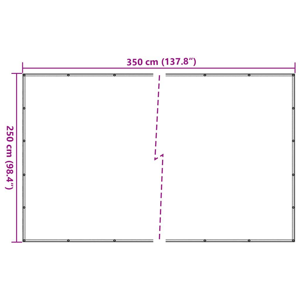 vidaXL Δίχτυ για Τρέιλερ Μαύρο 2,5 x 3,5 μ. από HDPE