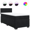 vidaXL &Kappa;&rho;&epsilon;&beta;ά&tau;&iota; Boxspring &mu;&epsilon; &Sigma;&tau;&rho;ώ&mu;&alpha; &Mu;&alpha;ύ&rho;&omicron; Single &Beta;&epsilon;&lambda;&omicron;ύ&delta;&iota;&nu;&omicron;