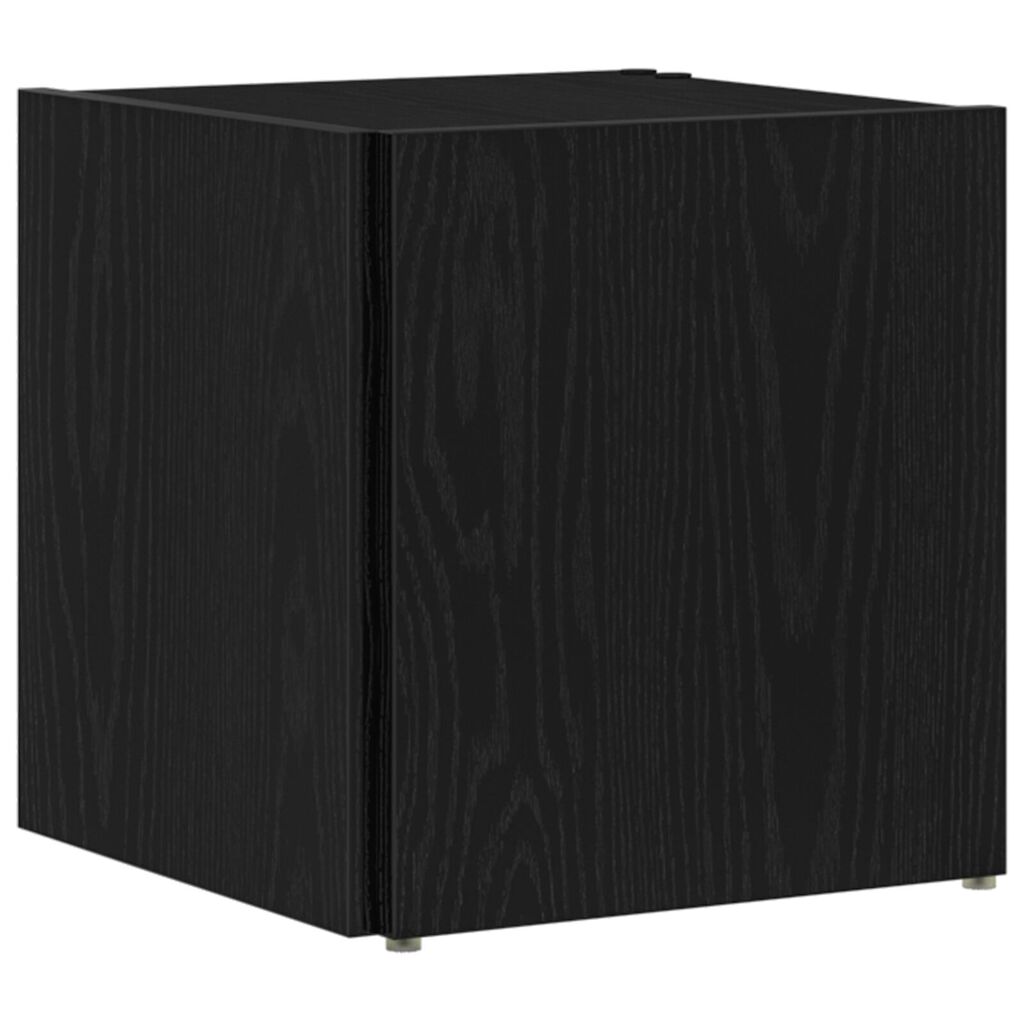 vidaXL Τραπέζι Μαύρη Δρυς 33x33x34,5 εκ. Κατασκευασμένο ξύλο