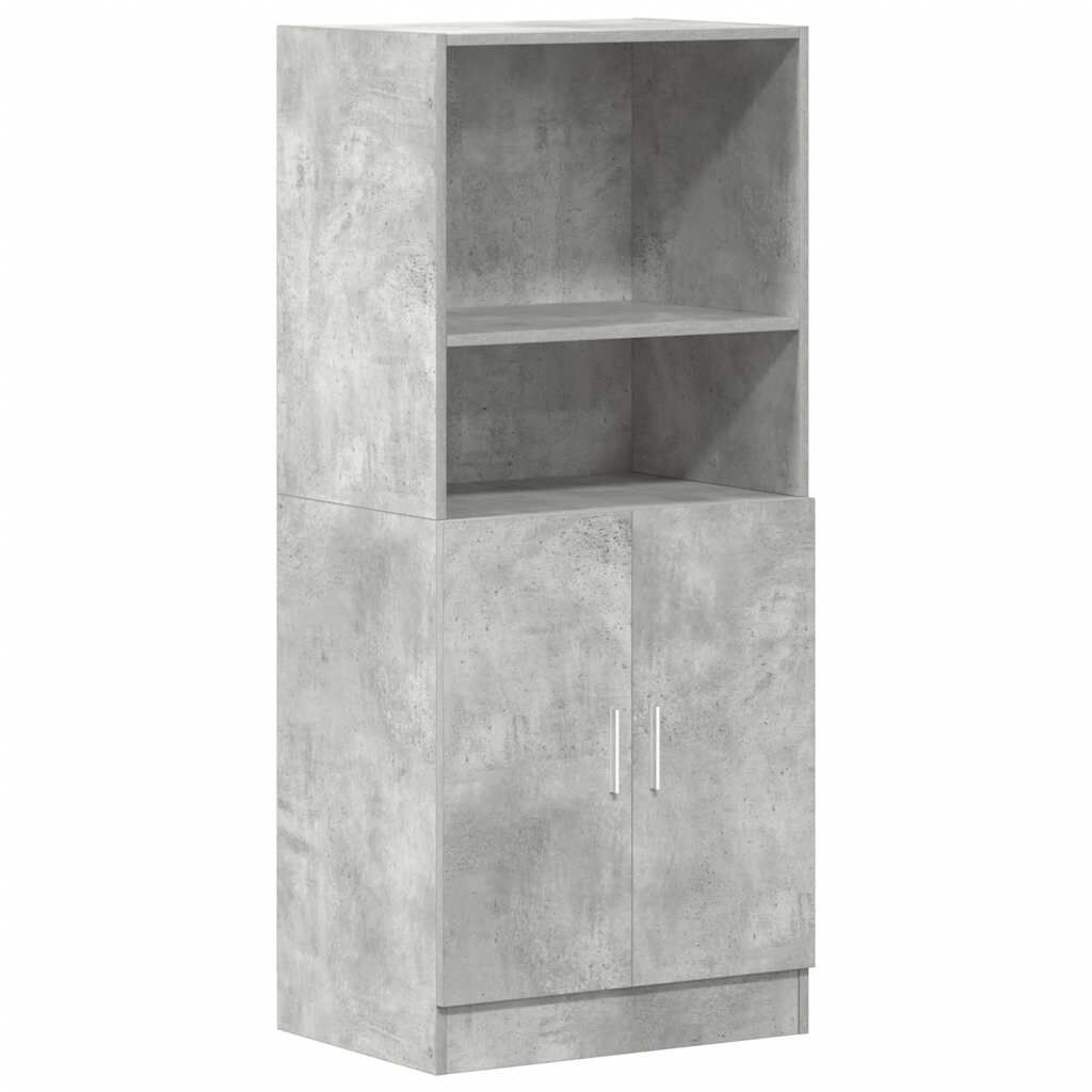 vidaXL Ντουλάπι κουζίνας σκυρόδεμα γκρι 57x41,5x131,5 cm