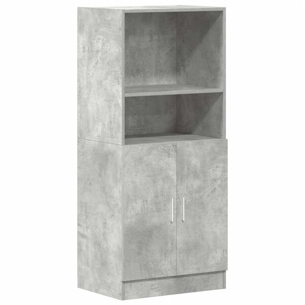 vidaXL Ντουλάπι κουζίνας σκυρόδεμα γκρι 57x41,5x131,5 cm