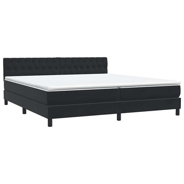 vidaXL &Kappa;&rho;&epsilon;&beta;ά&tau;&iota; Boxspring &mu;&epsilon; &Sigma;&tau;&rho;ώ&mu;&alpha; &Mu;&alpha;ύ&rho;&omicron; 180x210 &epsilon;&kappa;. &Beta;&epsilon;&lambda;&omicron;ύ&delta;&iota;&nu;&omicron;