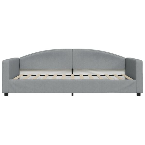 vidaXL Καναπές Κρεβάτι Συρόμενος Αν. Γκρι 100 x 200 εκ. Ύφασμα