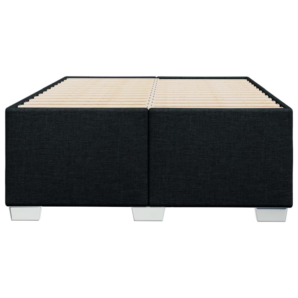 vidaXL Πλαίσιο Κρεβατιού χωρίς στρώμα Μαύρο 120x190 εκ. Υφασμάτινο