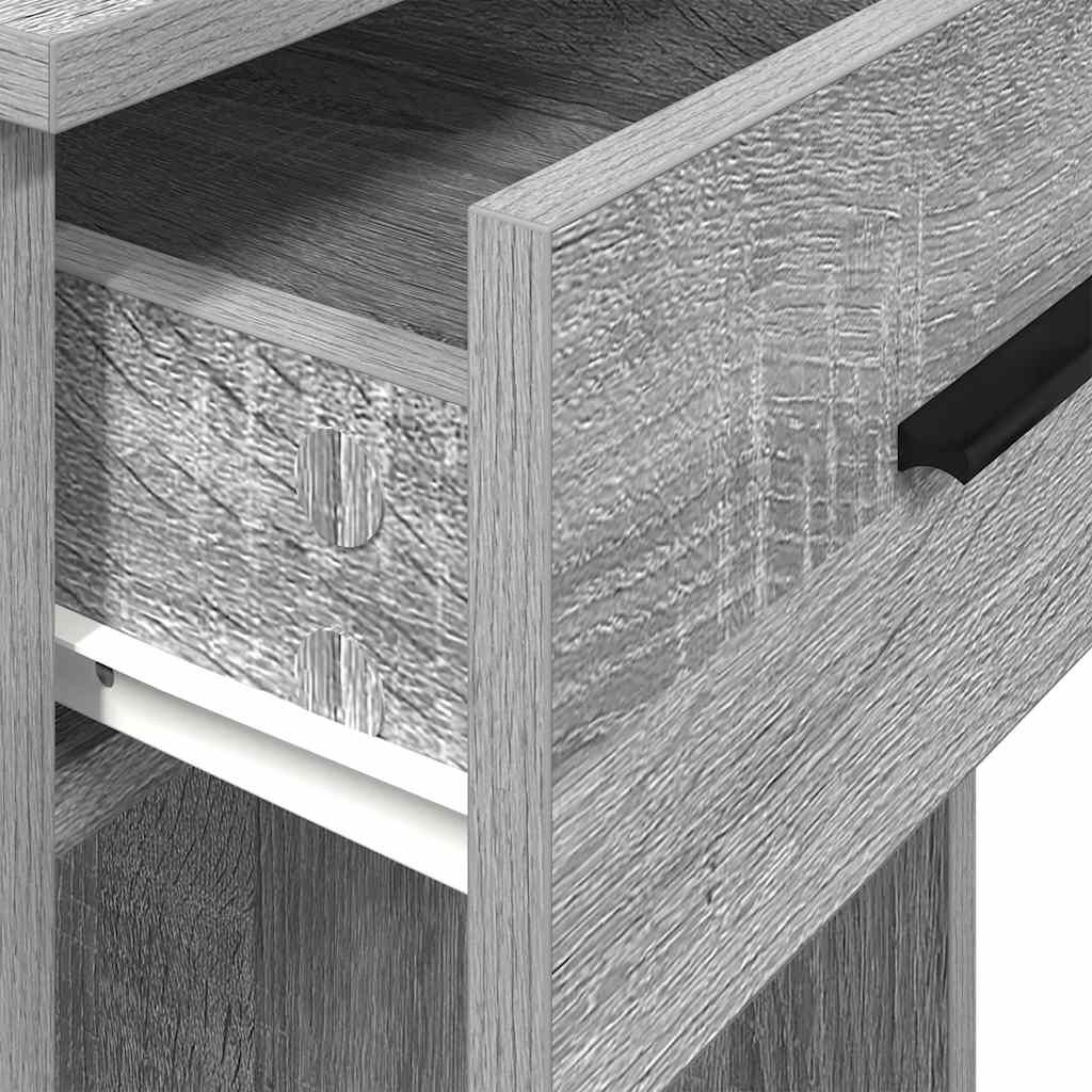 vidaXL Βάση πύργου υπολογιστή με συρτάρι Γκρι Sonoma 35x45x77 εκ.