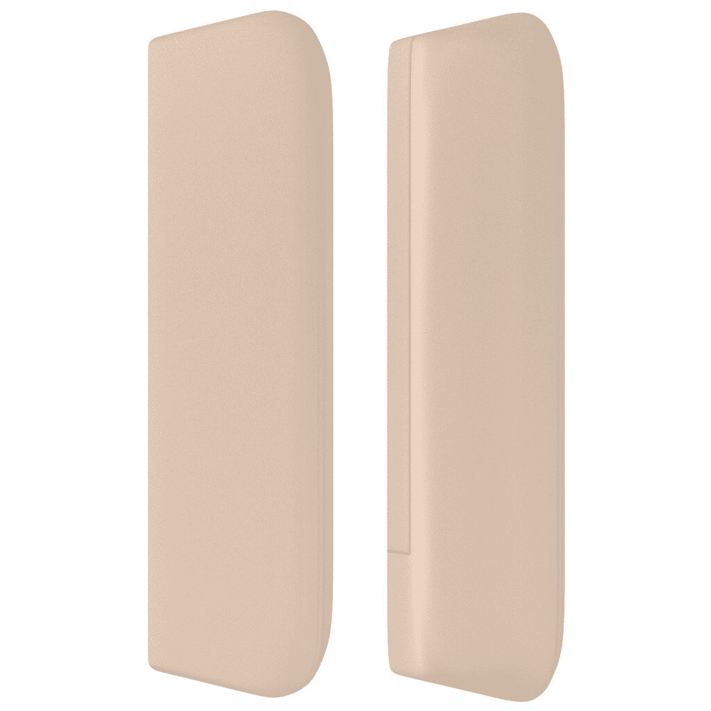 vidaXL Κρεβάτι Boxspring με Στρώμα Καπουτσίνο 180x200 εκ. Συνθ. Δέρμα