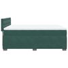 vidaXL Κρεβάτι Boxspring με Στρώμα Σκούρο Πράσινο 140x200εκ. Βελούδινο