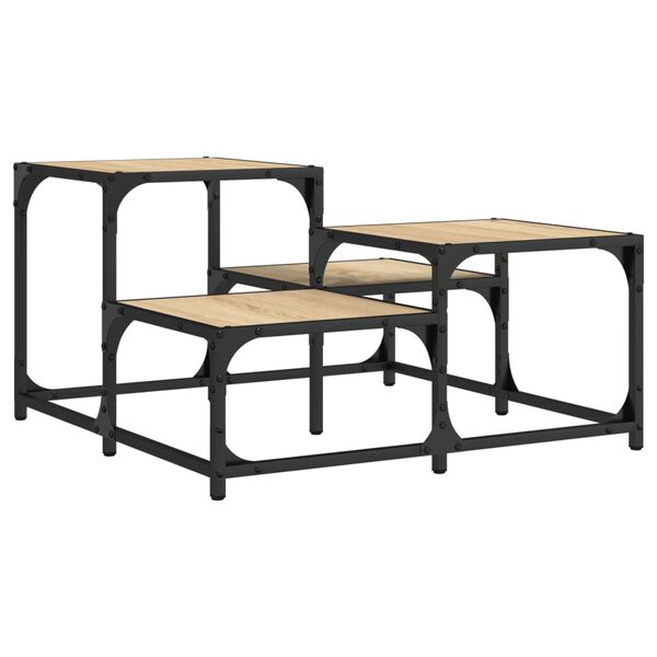 vidaXL Τραπεζάκι Σαλονιού Sonoma Δρυς 68 x 68 x 40 εκ. Επεξεργ. Ξύλο