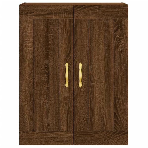 vidaXL Ντουλάπι Καφέ Δρυς 69,5 x 34 x 180 εκ. από Επεξεργασμένο Ξύλο