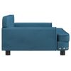 vidaXL Κρεβάτι Σκύλου Μπλε 90 x 53 x 30 εκ. Βελούδινο