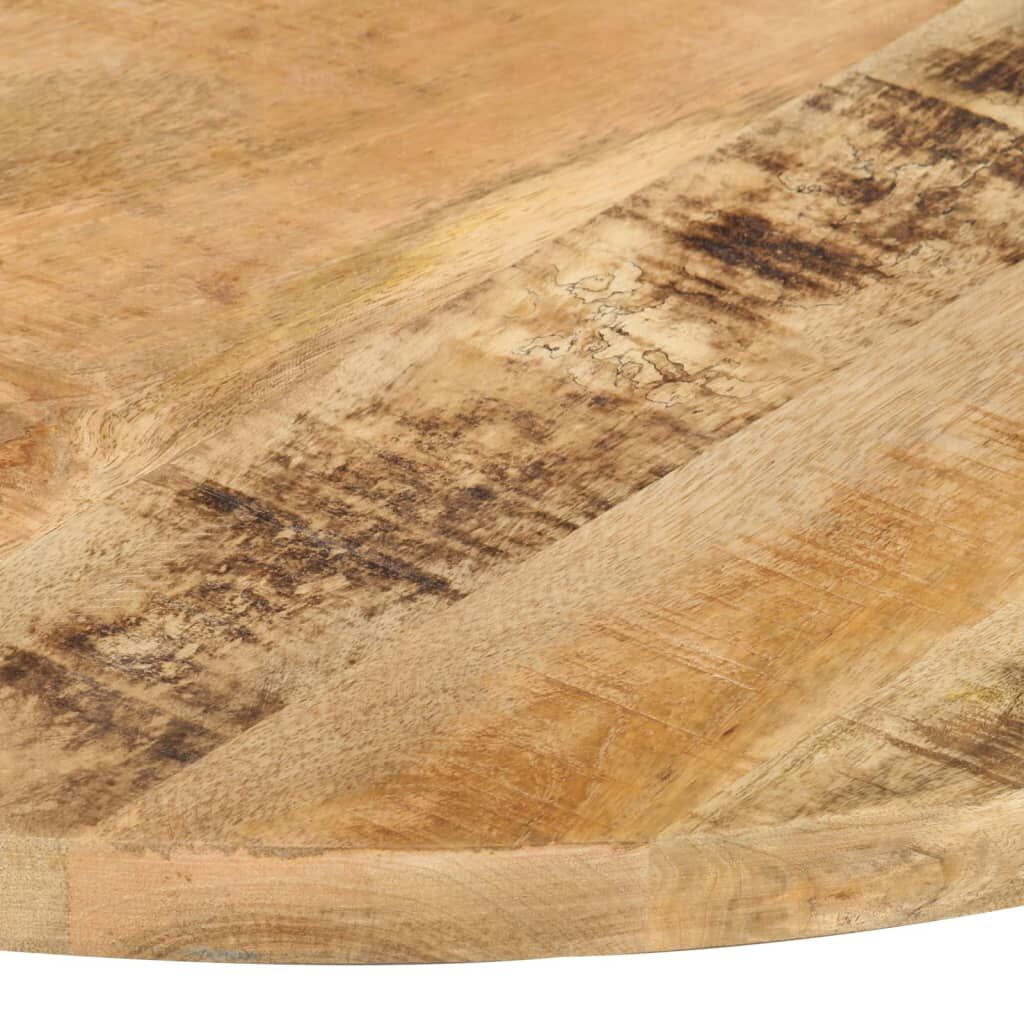 vidaXL Επιφάνεια Τραπεζιού Στρογγυλή 25-27 χιλ. 80 εκ. Ξύλο Μάνγκο