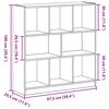 vidaXL Ντουλάπι βιβλίων Μαύρη βελανιδιά 97,5x29,5x100 cm
