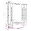 vidaXL Πέργκολα Κήπου Με Πάγκο & Γλάστρες από Εμποτισμένο Μασίφ Πεύκο
