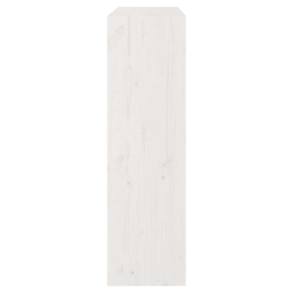 vidaXL Βιβλιοθήκη/Διαχωριστικό Χώρου Λευκή 80x30x103,5 εκ. Μασίφ Πεύκο