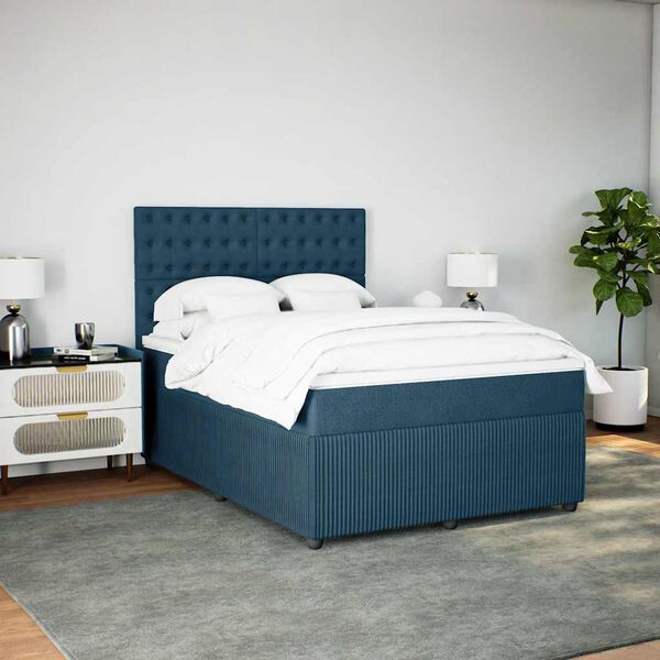 vidaXL &Kappa;&rho;&epsilon;&beta;ά&tau;&iota; Boxspring &mu;&epsilon; &Sigma;&tau;&rho;ώ&mu;&alpha; &Sigma;&kappa;&omicron;ύ&rho;&omicron; &Mu;&pi;&lambda;&epsilon; 140x190 &epsilon;&kappa;. &Beta;&epsilon;&lambda;&omicron;ύ&delta;&iota;&nu;&omicron;