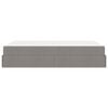 vidaXL Σκελετός Κρεβατιού με αποθήκευση Taupe 160 x 200 cm ύφασμα