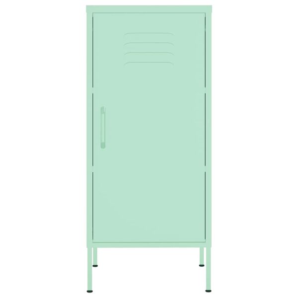 vidaXL Ντουλάπι Αποθήκευσης Xρώμα Mέντας 42,5x35x101,5 εκ. από Ατσάλι