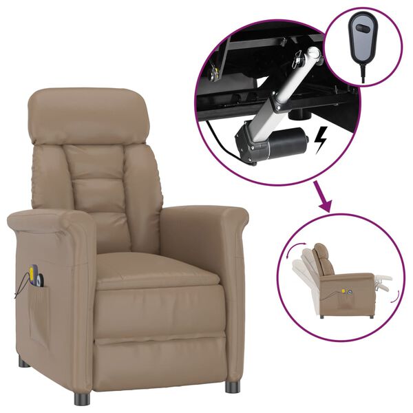 vidaXL &Pi;&omicron;&lambda;&upsilon;&theta;&rho;ό&nu;&alpha; &Mu;&alpha;&sigma;ά&zeta; &Alpha;&nu;&alpha;&kappa;&lambda;. &Eta;&lambda;&epsilon;&kappa;&tau;&rho;&iota;&kappa;ή &Kappa;&alpha;&pi;&omicron;&upsilon;&tau;&sigma;ί&nu;&omicron; &alpha;&pi;ό &Sigma;&upsilon;&nu;&theta;&epsilon;&tau;&iota;&kappa;ό &Delta;έ&rho;&mu;&alpha;