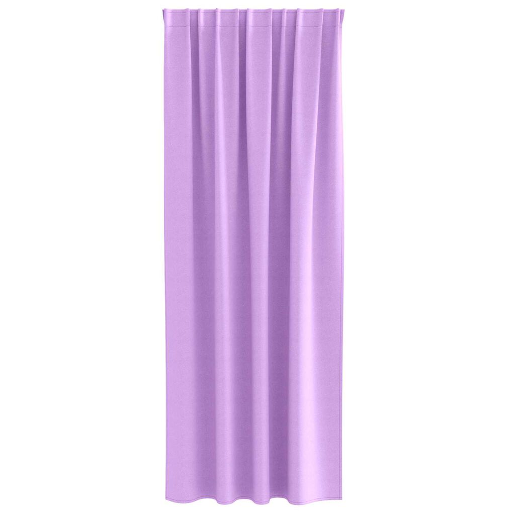 vidaXL Κουρτίνες με κουρτίνες 2 pcs Μοβ 225 x 140 εκ. Πολυεστέρας