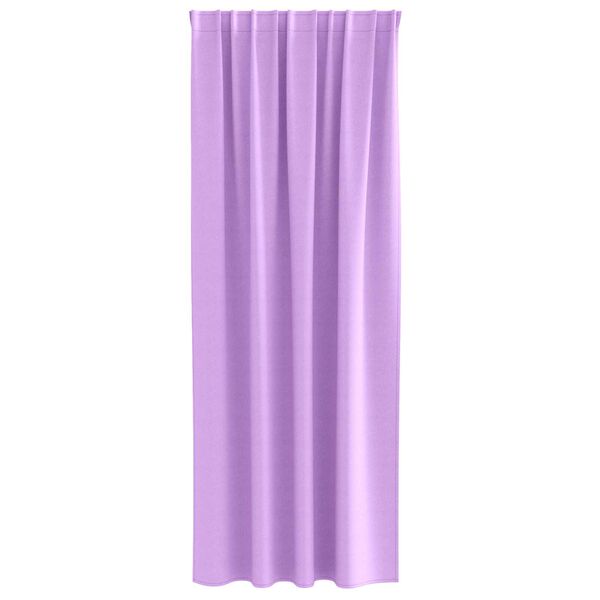 vidaXL Κουρτίνες με κουρτίνες 2 pcs Μοβ 225 x 140 εκ. Πολυεστέρας
