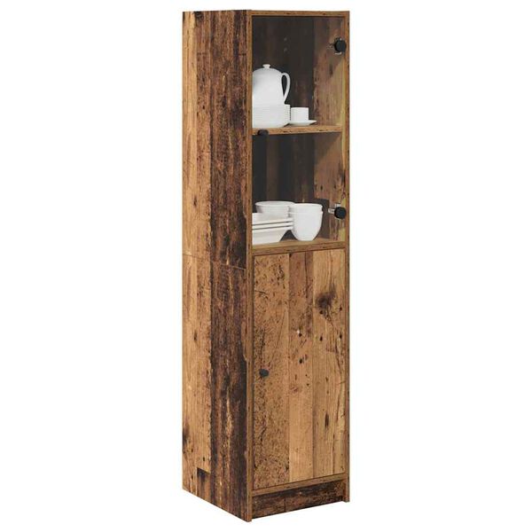 vidaXL Highboard &Pi;&alpha;&lambda;&iota;ό &Xi;ύ&lambda;&omicron; 35 x 37 x 142 &epsilon;&kappa; &Epsilon;&pi;&epsilon;&xi;&epsilon;&rho;&gamma;&alpha;&sigma;&mu;έ&nu;&omicron; &xi;ύ&lambda;&omicron;