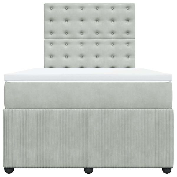 vidaXL &Kappa;&rho;&epsilon;&beta;ά&tau;&iota; Boxspring &mu;&epsilon; &Sigma;&tau;&rho;ώ&mu;&alpha; &Alpha;&nu;&omicron;&iota;&chi;&tau;ό &Gamma;&kappa;&rho;&iota; 120x200 &epsilon;&kappa;. &Beta;&epsilon;&lambda;&omicron;ύ&delta;&iota;&nu;&omicron;