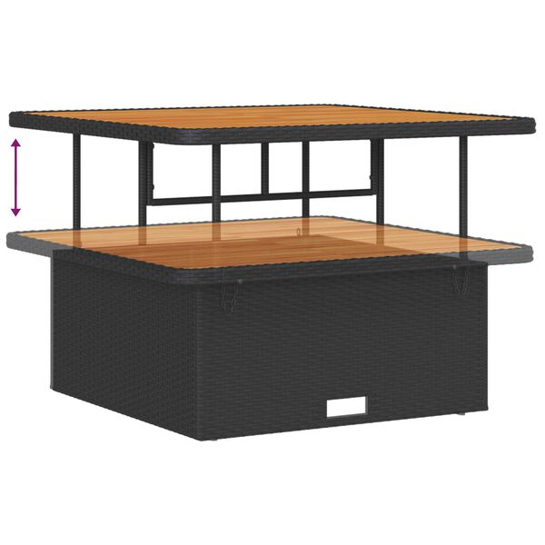 vidaXL Σετ Καναπέ Κήπου 8 pcs Μαύρο και Κρέμα 100 x 100 x 71 cm