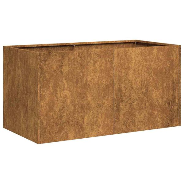vidaXL Ζαρντινιέρα Σκουριασμένο 80x40x40εκ. Ατσάλι Σκληρυθέν στον Αέρα