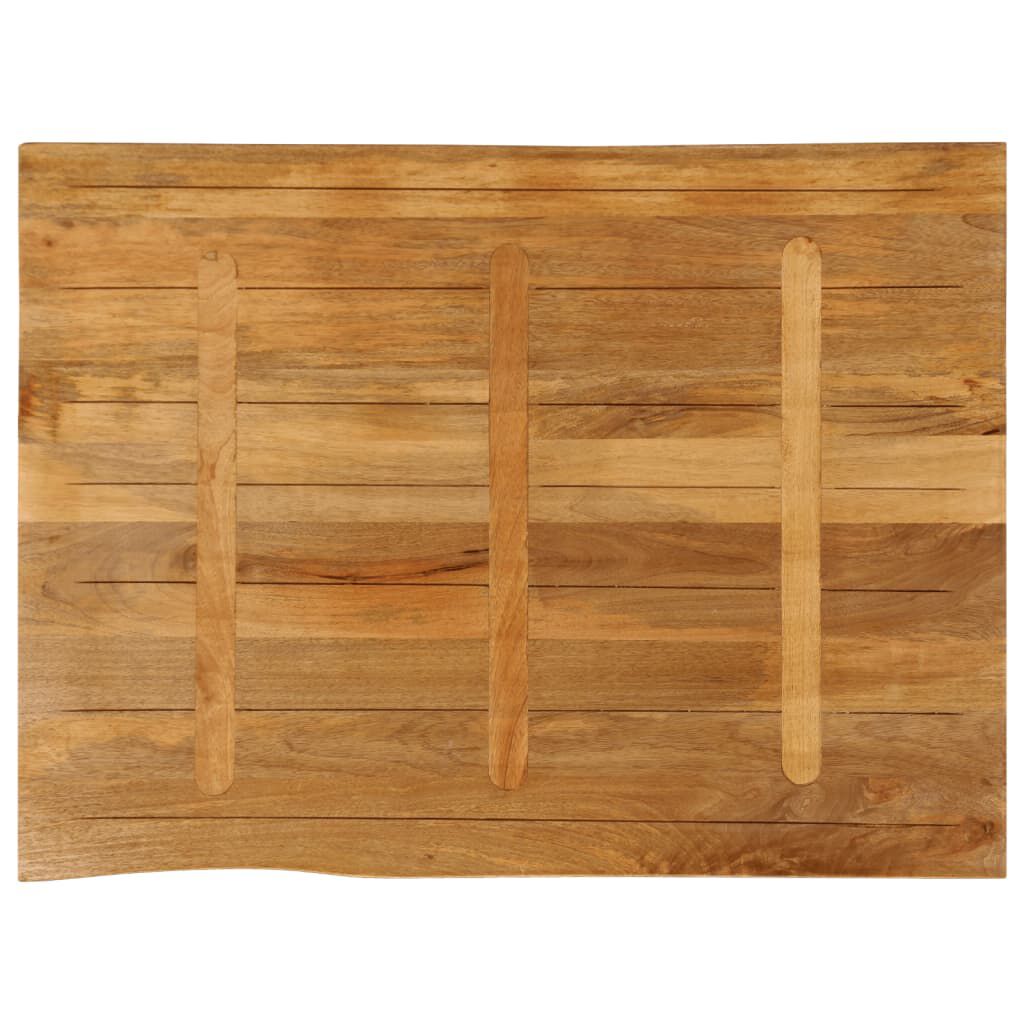 vidaXL Επιφάνεια Τραπεζιού 110x80x2,5 εκ. Live Edge Μασίφ Ξύλο Μάνγκο