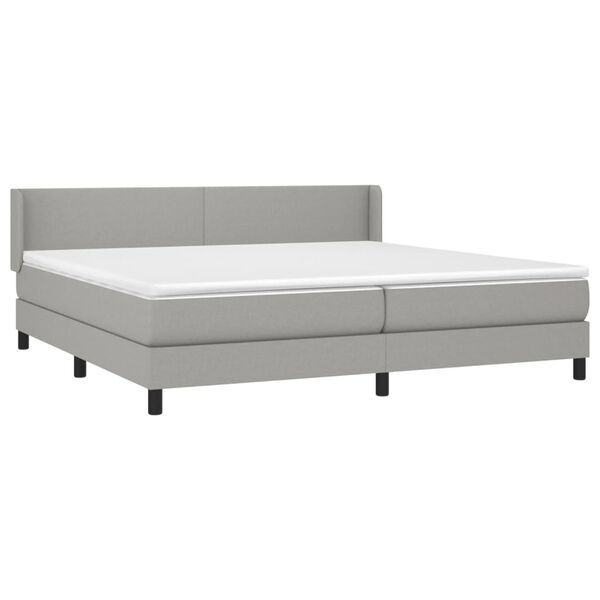 vidaXL &Kappa;&rho;&epsilon;&beta;ά&tau;&iota; Boxspring &mu;&epsilon; &Sigma;&tau;&rho;ώ&mu;&alpha; &Alpha;&nu;&omicron;&iota;&chi;&tau;ό &Gamma;&kappa;&rho;&iota; 200x200 &epsilon;&kappa;. &Upsilon;&phi;&alpha;&sigma;&mu;ά&tau;&iota;&nu;&omicron;