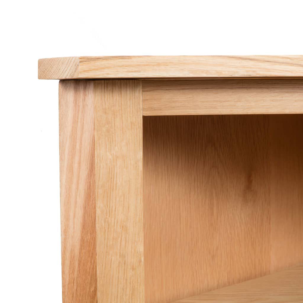 vidaXL Ραφιέρα Γωνιακή 59 x 36 x 100 εκ. από Μασίφ Ξύλο Δρυός