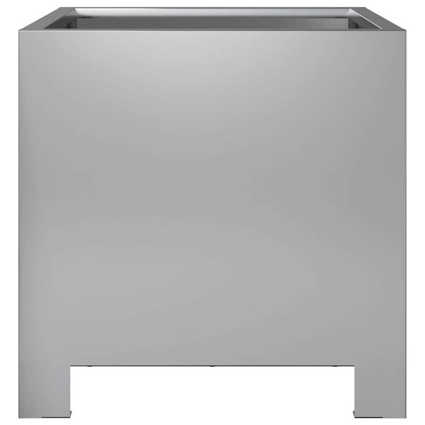 vidaXL Ζαρντινιέρα Κήπου 30x30x30 εκ. από Γαλβανισμένο Χάλυβα