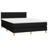 vidaXL &Kappa;&rho;&epsilon;&beta;ά&tau;&iota; Boxspring &mu;&epsilon; &Sigma;&tau;&rho;ώ&mu;&alpha; &Mu;&alpha;ύ&rho;&omicron; 140x190 &epsilon;&kappa;. &Upsilon;&phi;&alpha;&sigma;&mu;ά&tau;&iota;&nu;&omicron;