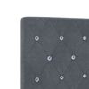 vidaXL Κεφαλάρι LED με φώτα λωρίδας LED Σκούρο γκρι 80 cm Βελούδο