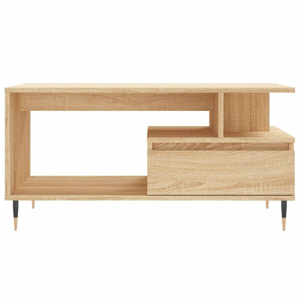 vidaXL Τραπεζάκι Σαλονιού Sonoma Δρυς 90x49x45 εκ. Επεξεργασμένο Ξύλο