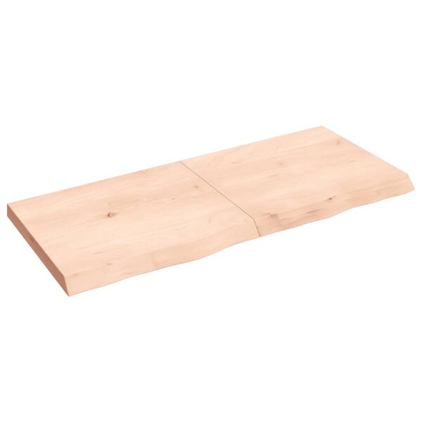 vidaXL Επιφάνεια Τραπεζιού 140x60x(2-6)εκ Ακατέργαστο Μασίφ Ξύλο Δρυός